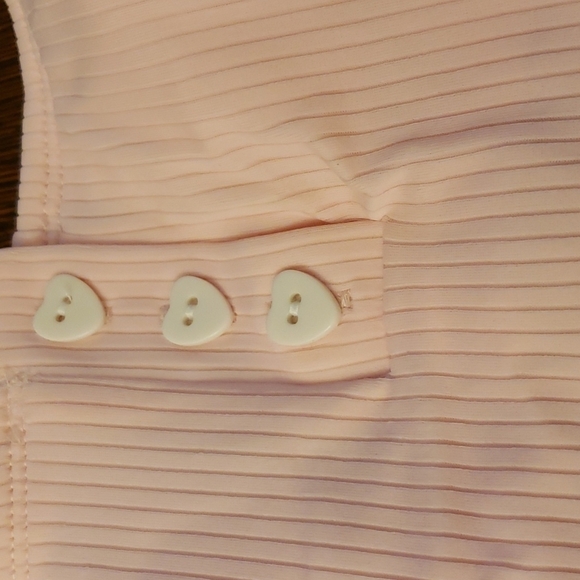 Stoney Clover x Target Pink Ribbed Cheeky High Leg 1 Piece Swimsuit Size XS (0-2 - Picture 5 of 8